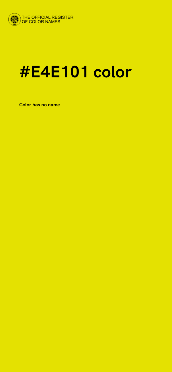 #E4E101 color image