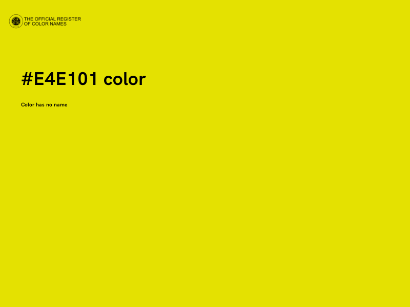 #E4E101 color image