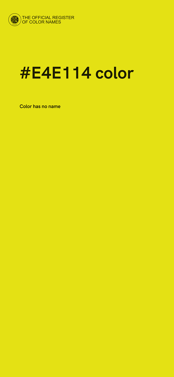 #E4E114 color image