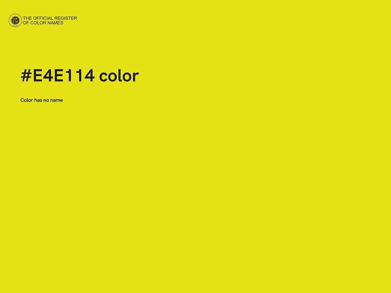 #E4E114 color image