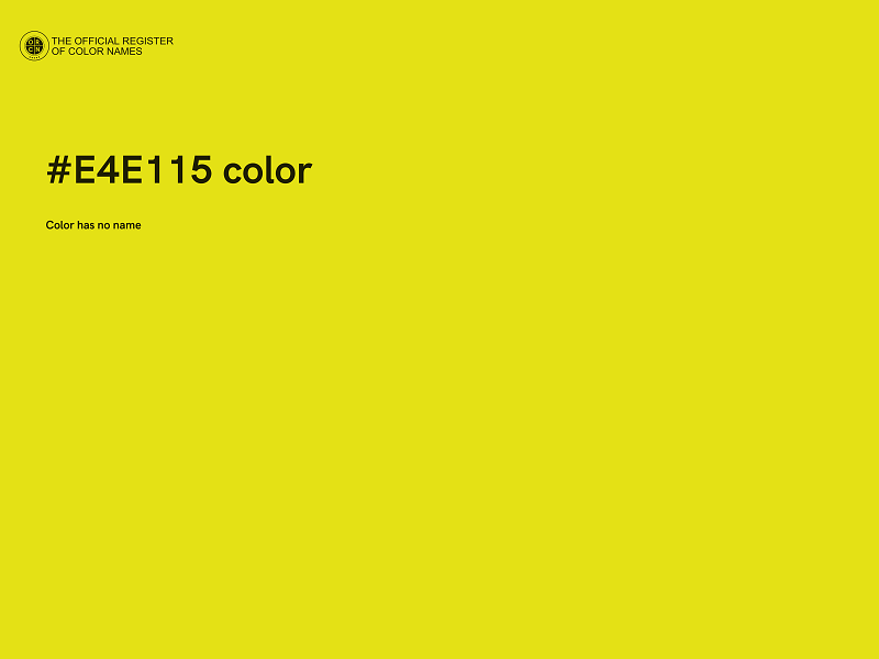 #E4E115 color image