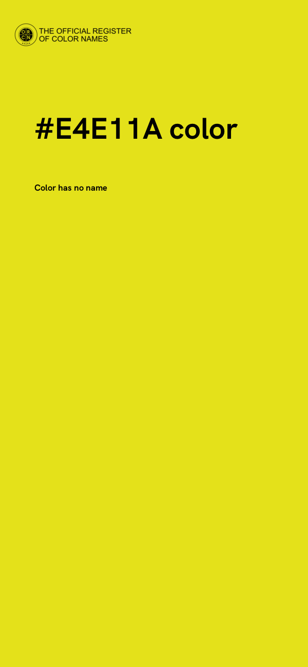 #E4E11A color image