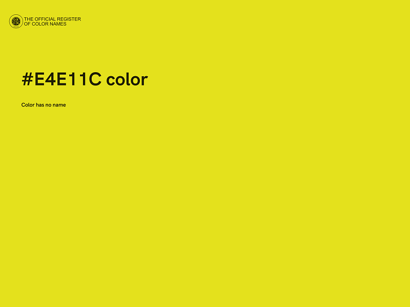 #E4E11C color image