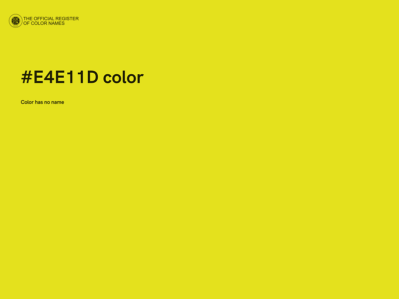 #E4E11D color image