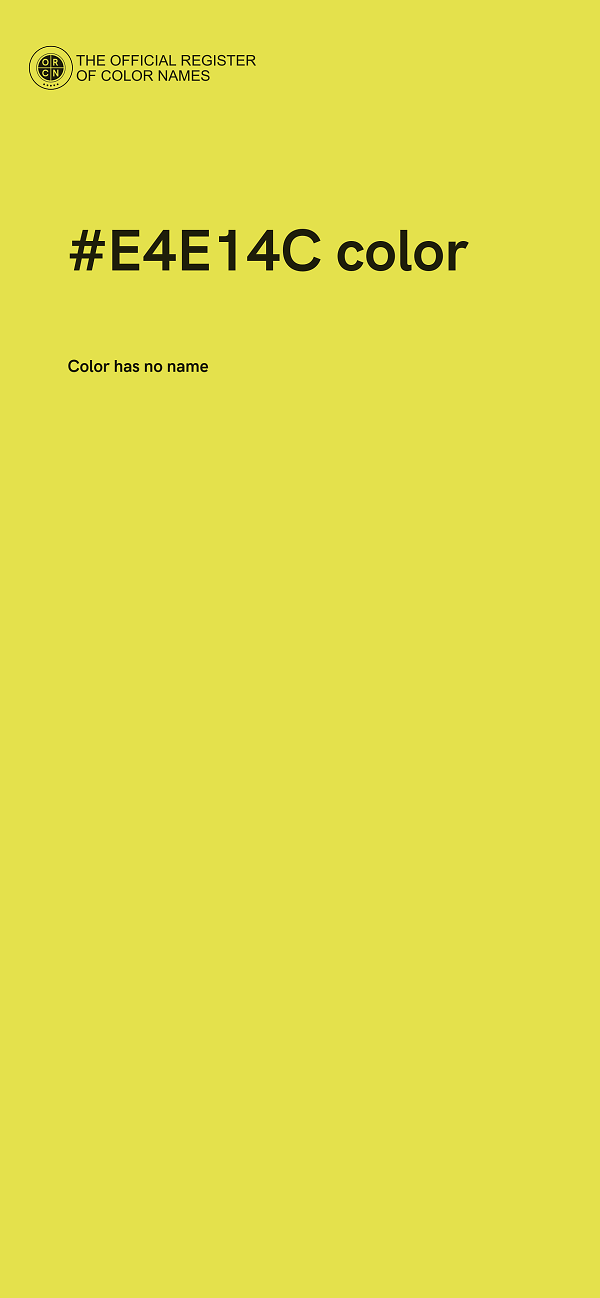 #E4E14C color image