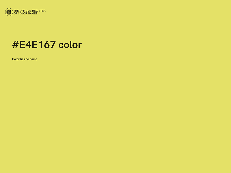 #E4E167 color image