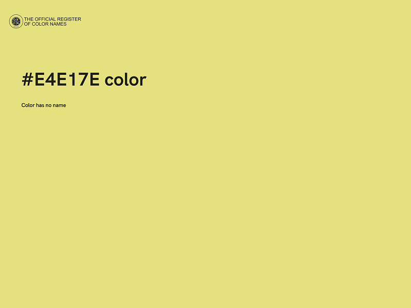 #E4E17E color image