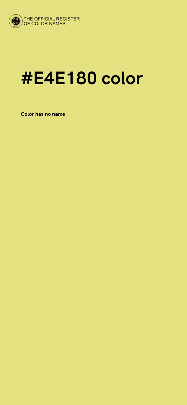 #E4E180 color image