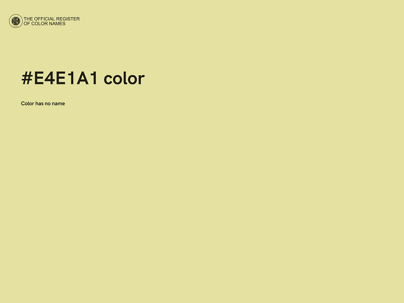 #E4E1A1 color image