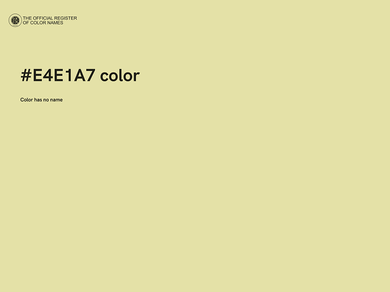 #E4E1A7 color image