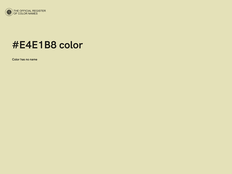 #E4E1B8 color image