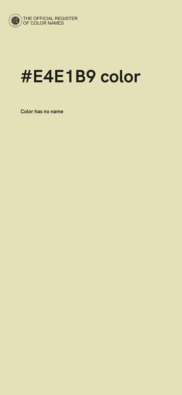 #E4E1B9 color image