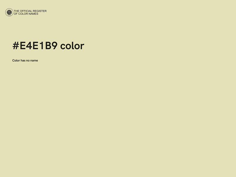 #E4E1B9 color image
