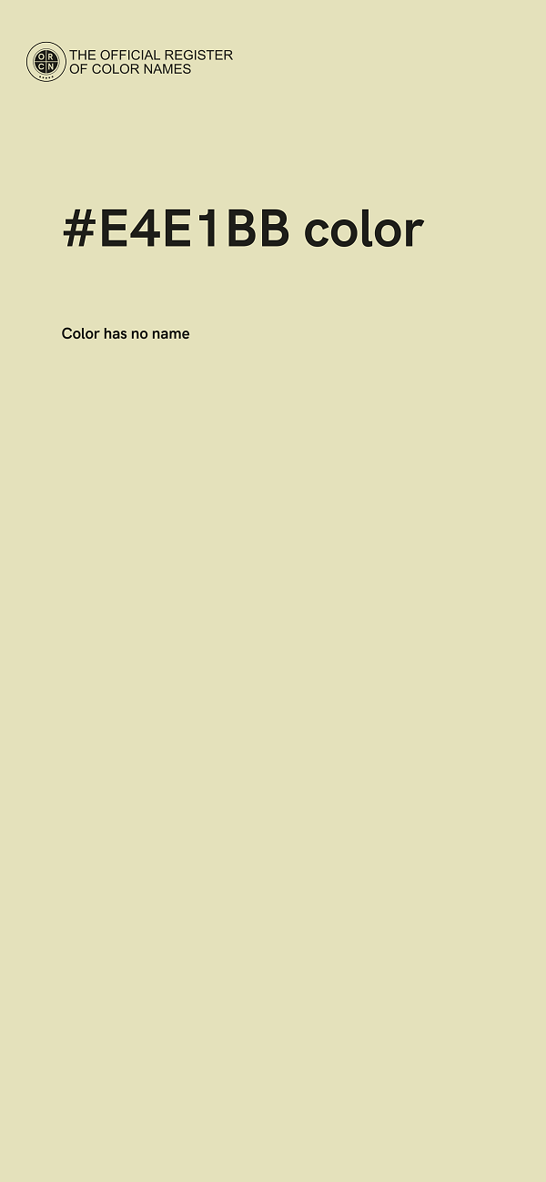 #E4E1BB color image