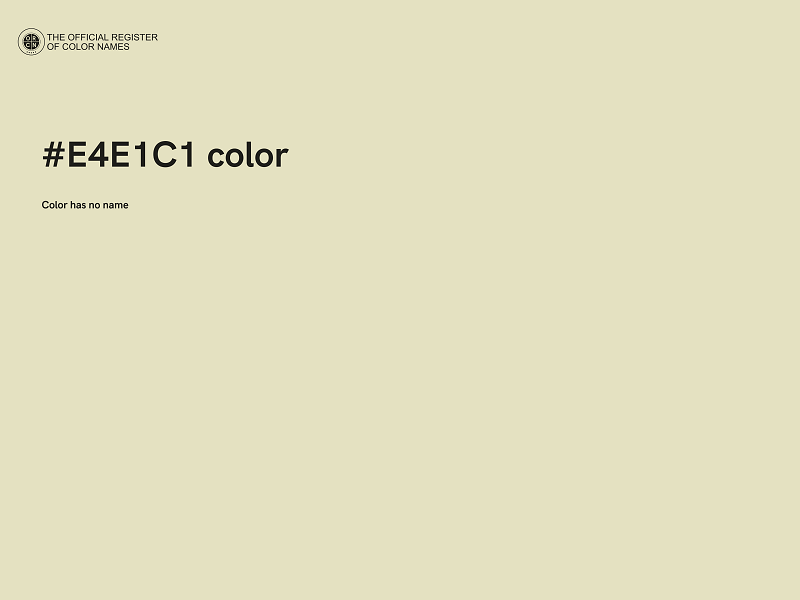 #E4E1C1 color image
