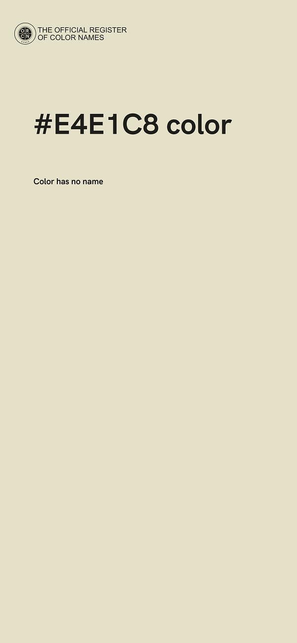 #E4E1C8 color image