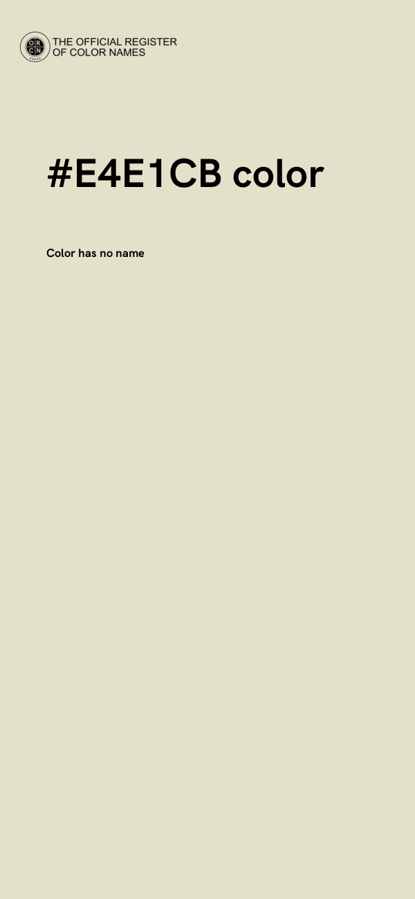 #E4E1CB color image