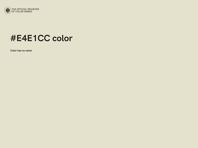 #E4E1CC color image