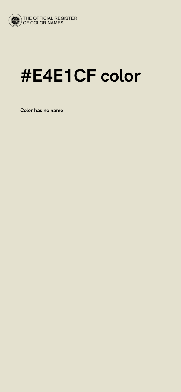 #E4E1CF color image
