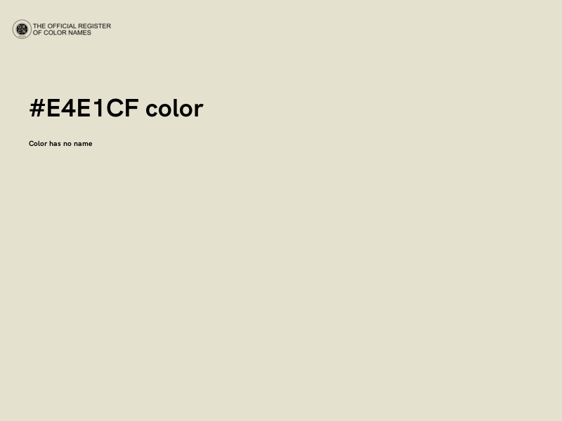 #E4E1CF color image