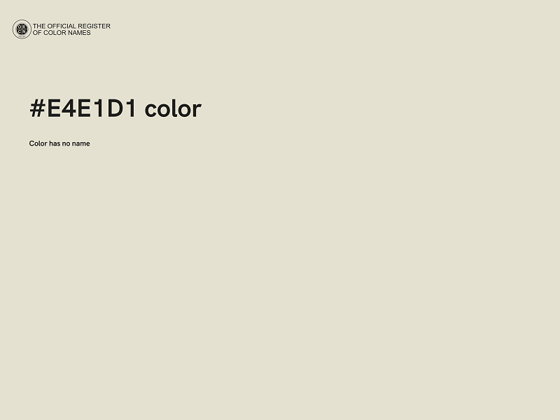 #E4E1D1 color image