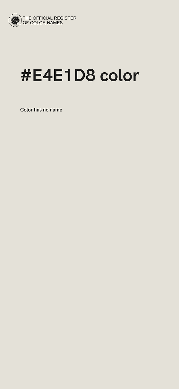 #E4E1D8 color image