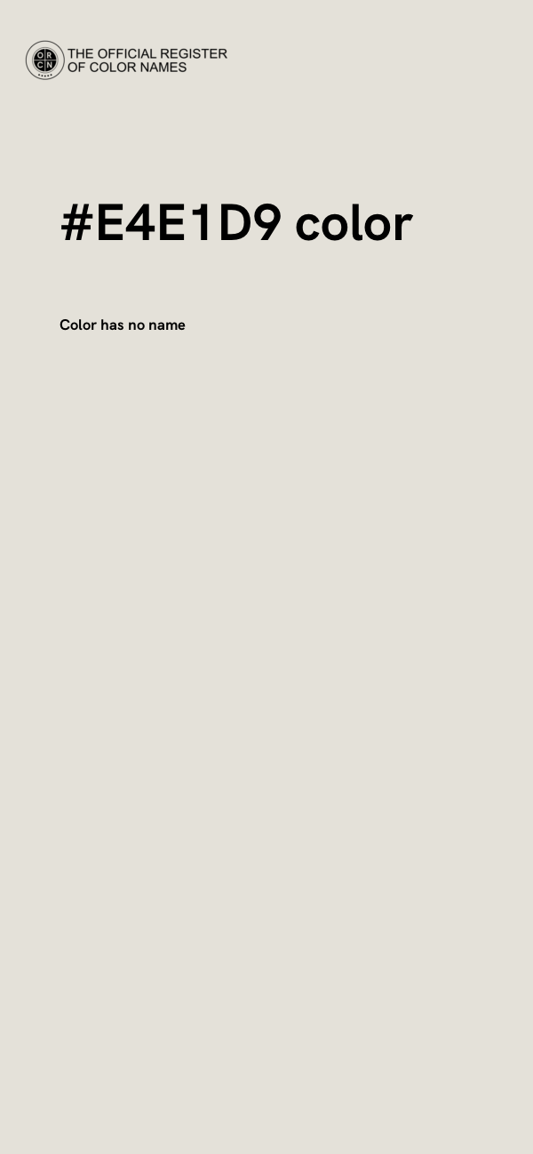 #E4E1D9 color image