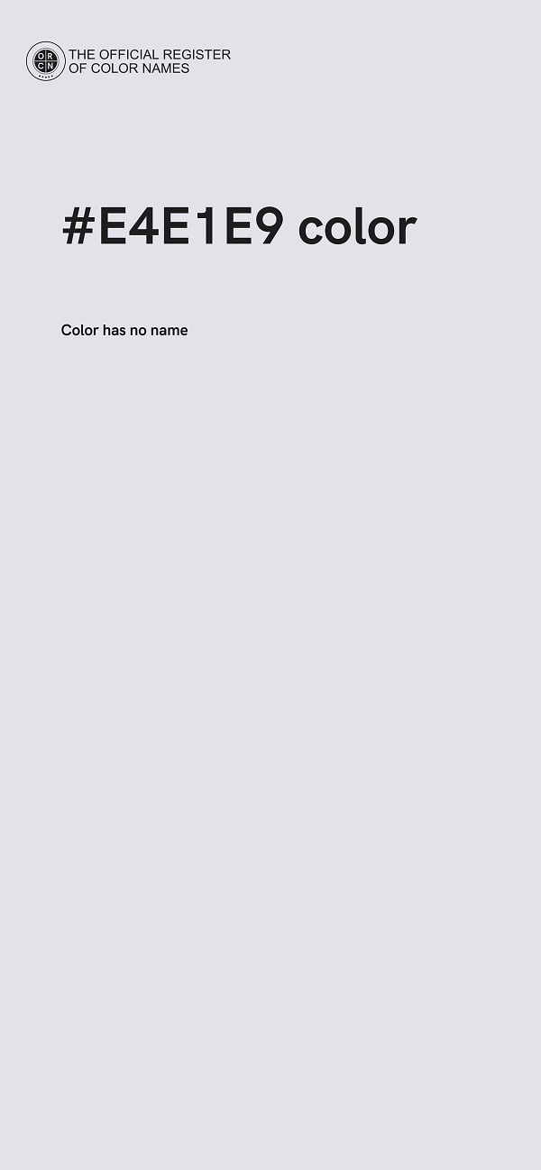 #E4E1E9 color image
