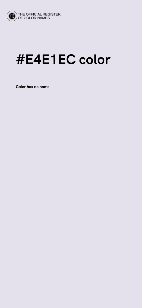 #E4E1EC color image