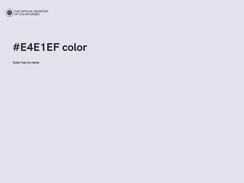 #E4E1EF color image