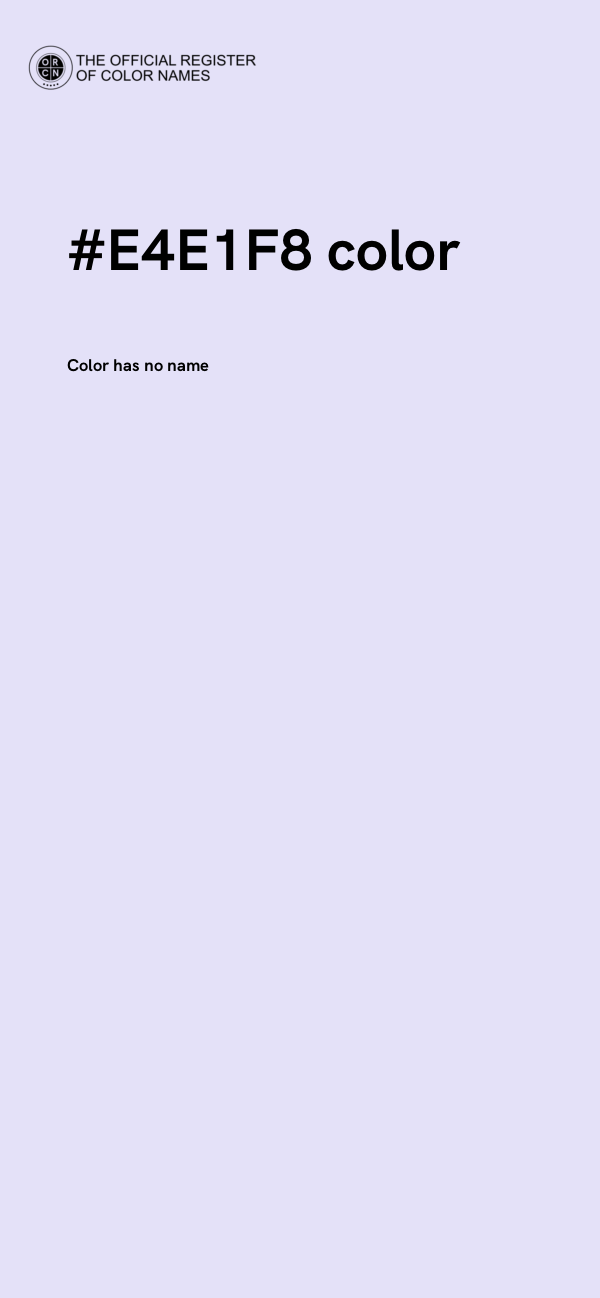 #E4E1F8 color image