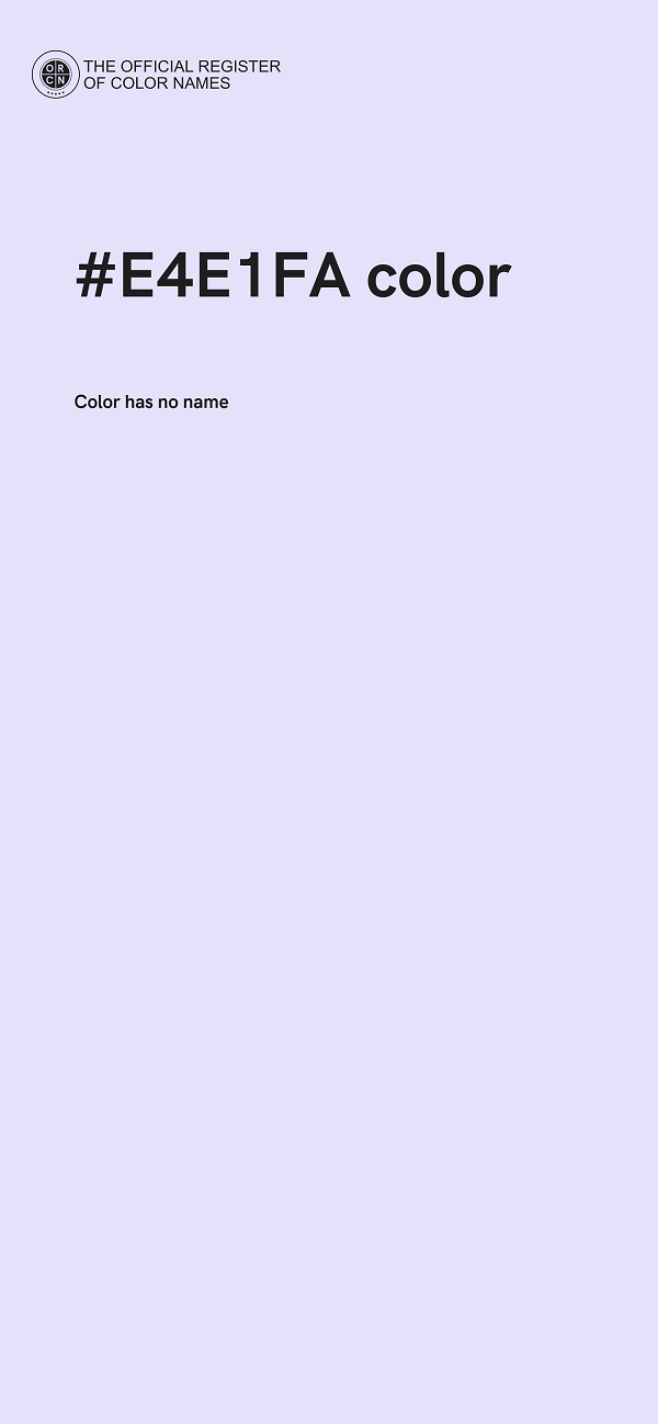 #E4E1FA color image