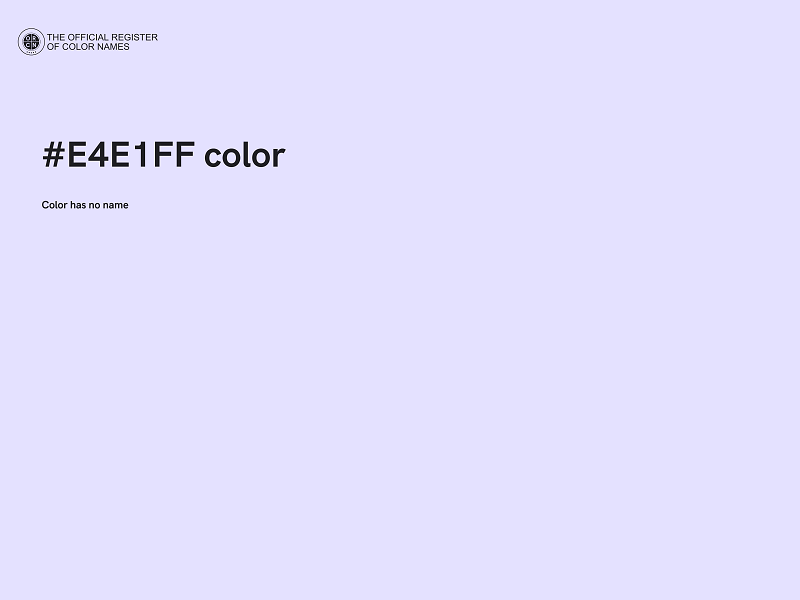 #E4E1FF color image