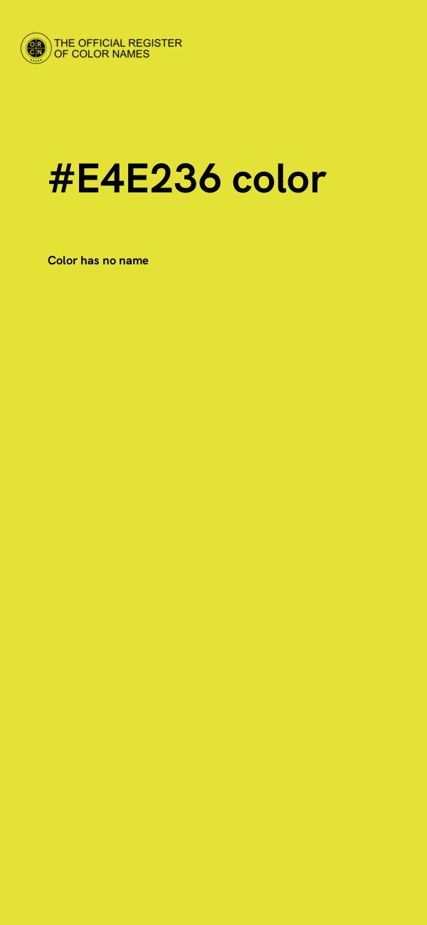 #E4E236 color image