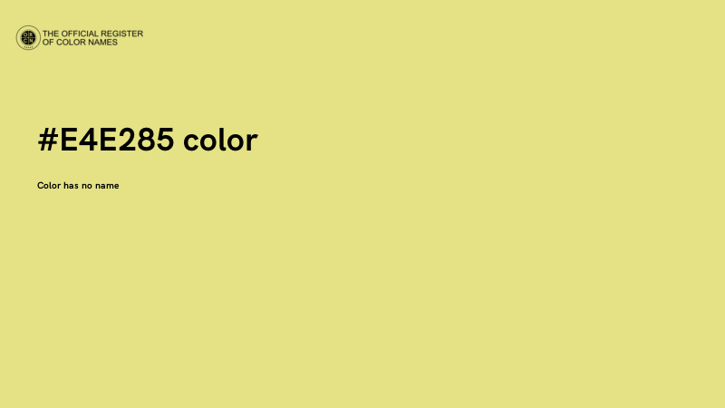 #E4E285 color image