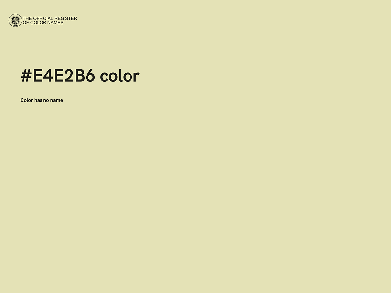 #E4E2B6 color image