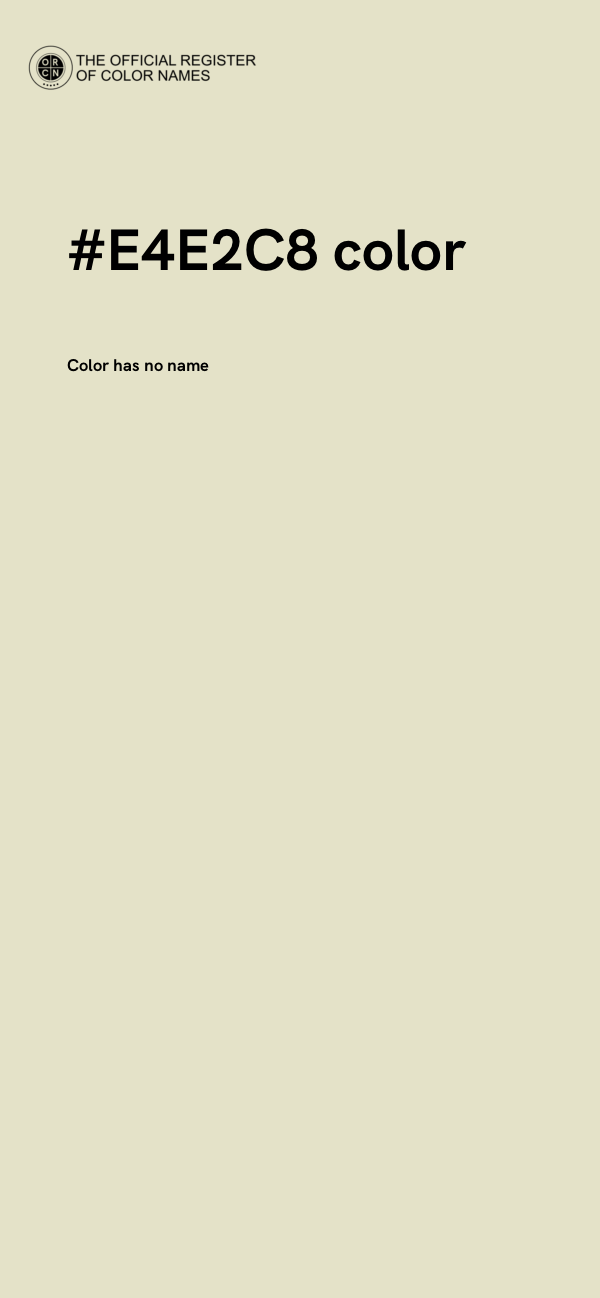 #E4E2C8 color image