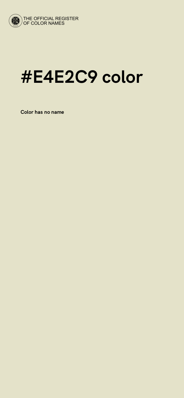 #E4E2C9 color image