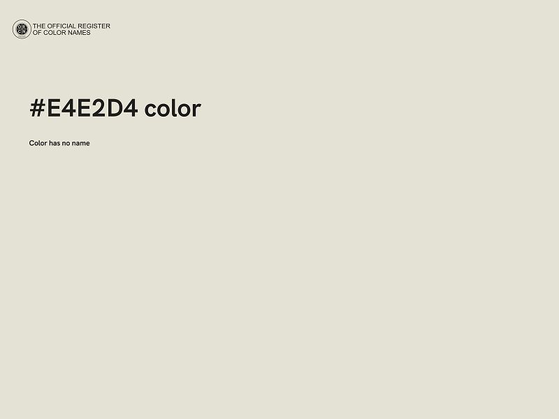 #E4E2D4 color image