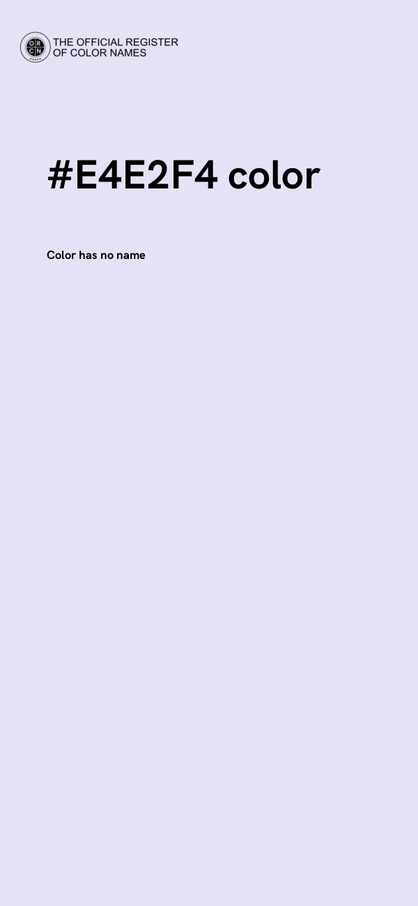 #E4E2F4 color image
