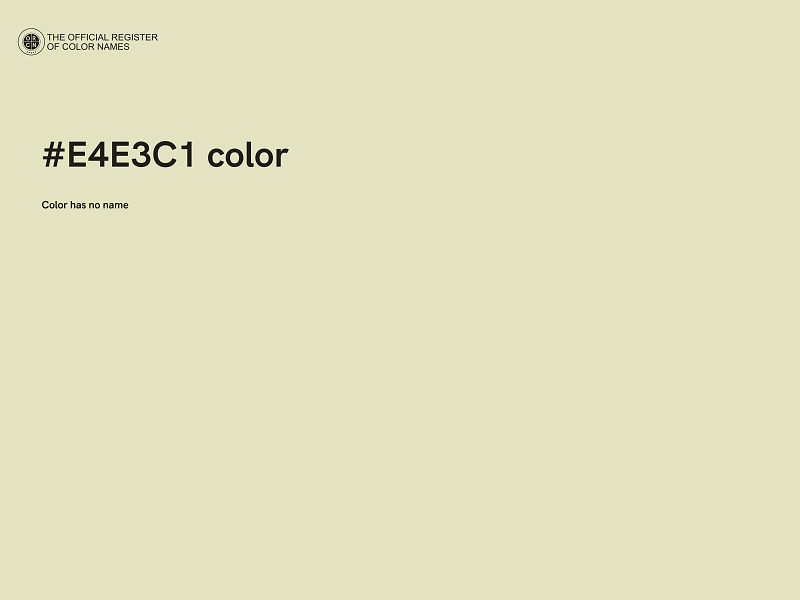 #E4E3C1 color image