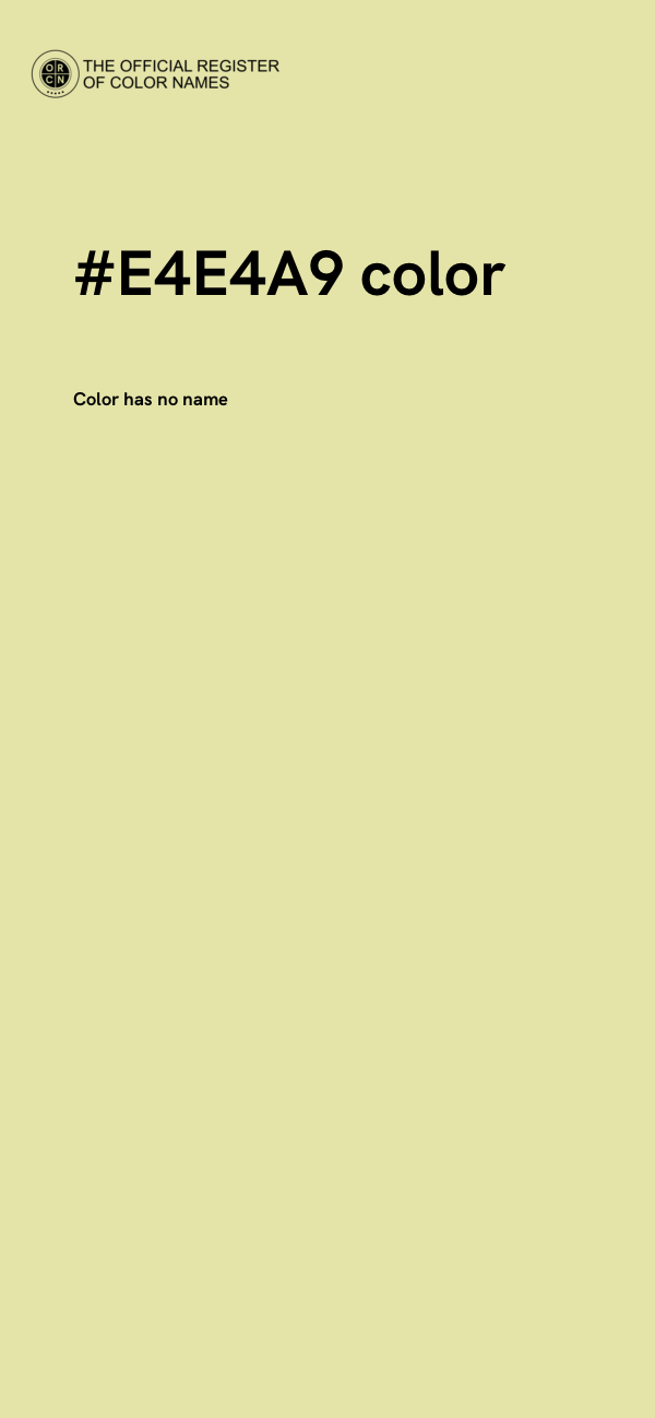 #E4E4A9 color image
