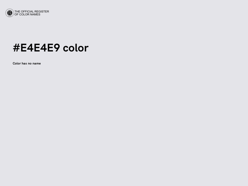 #E4E4E9 color image