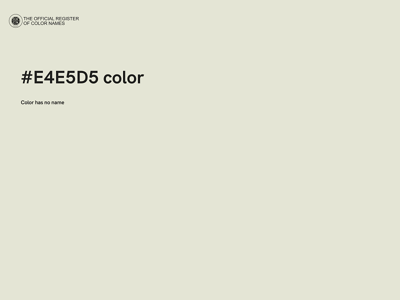 #E4E5D5 color image