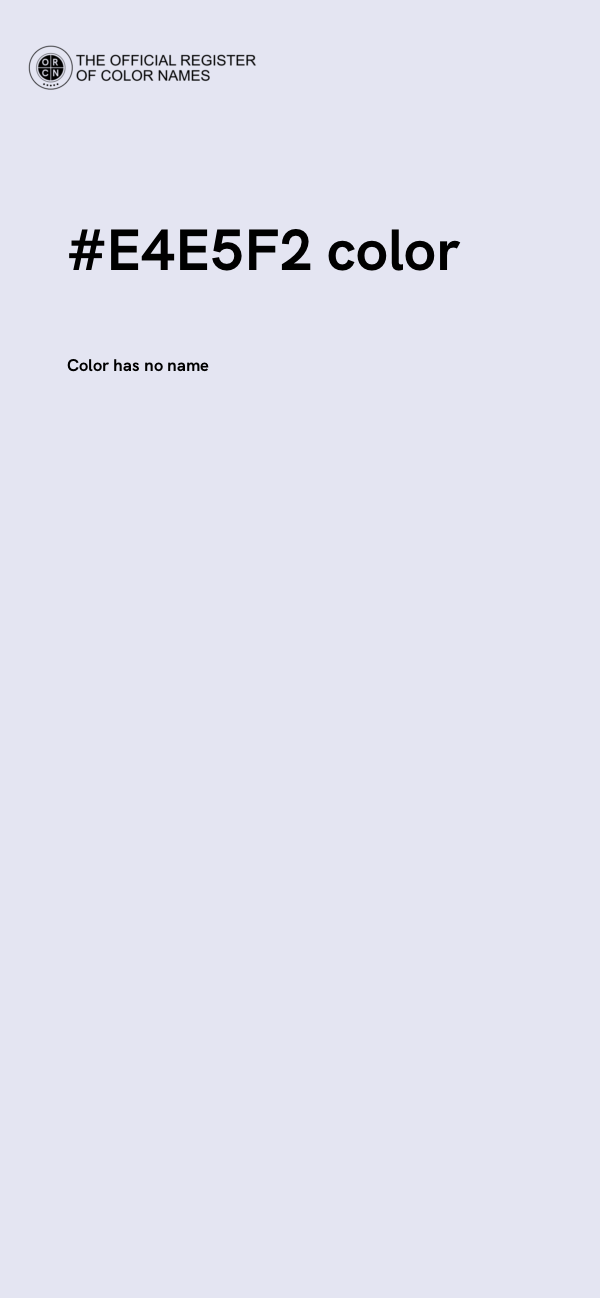 #E4E5F2 color image