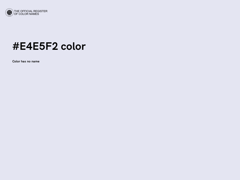 #E4E5F2 color image