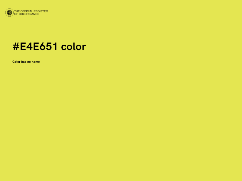 #E4E651 color image
