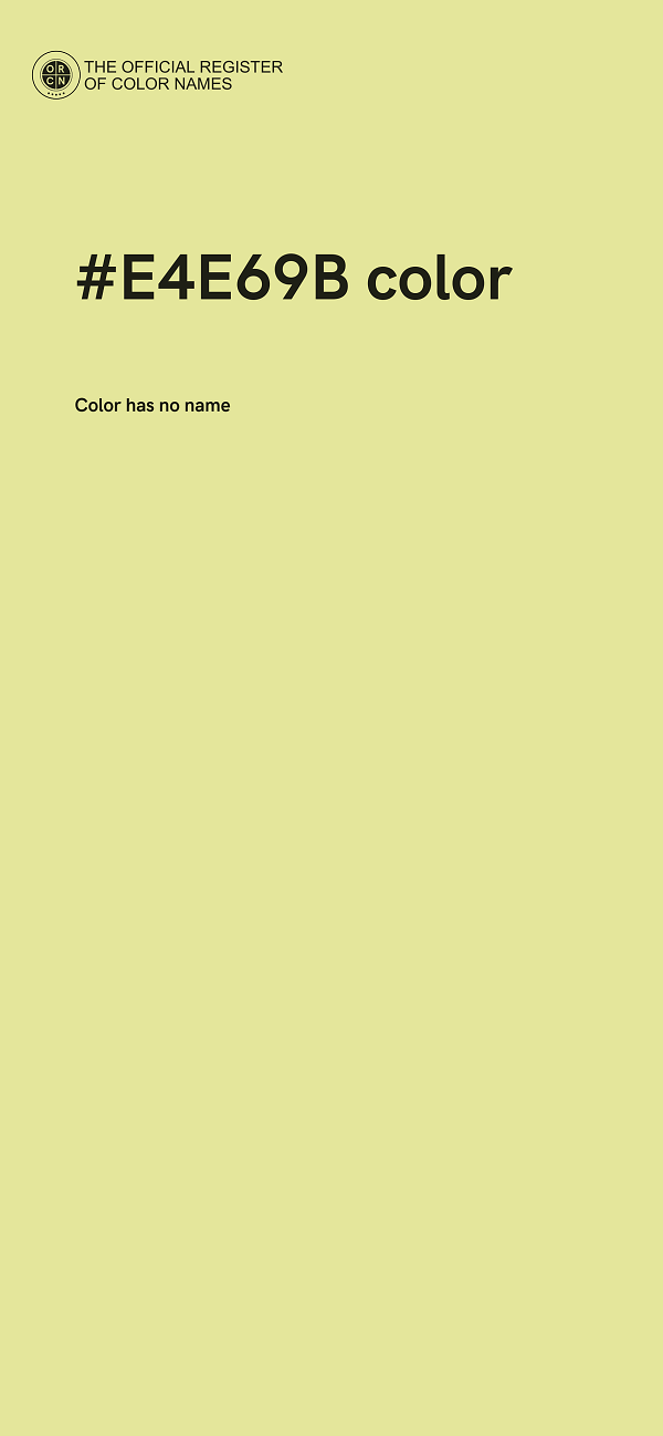 #E4E69B color image