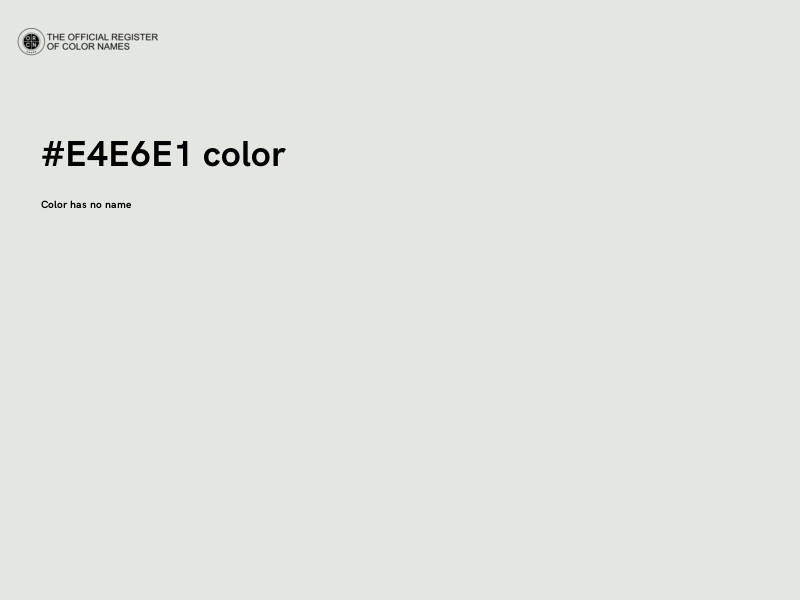 #E4E6E1 color image