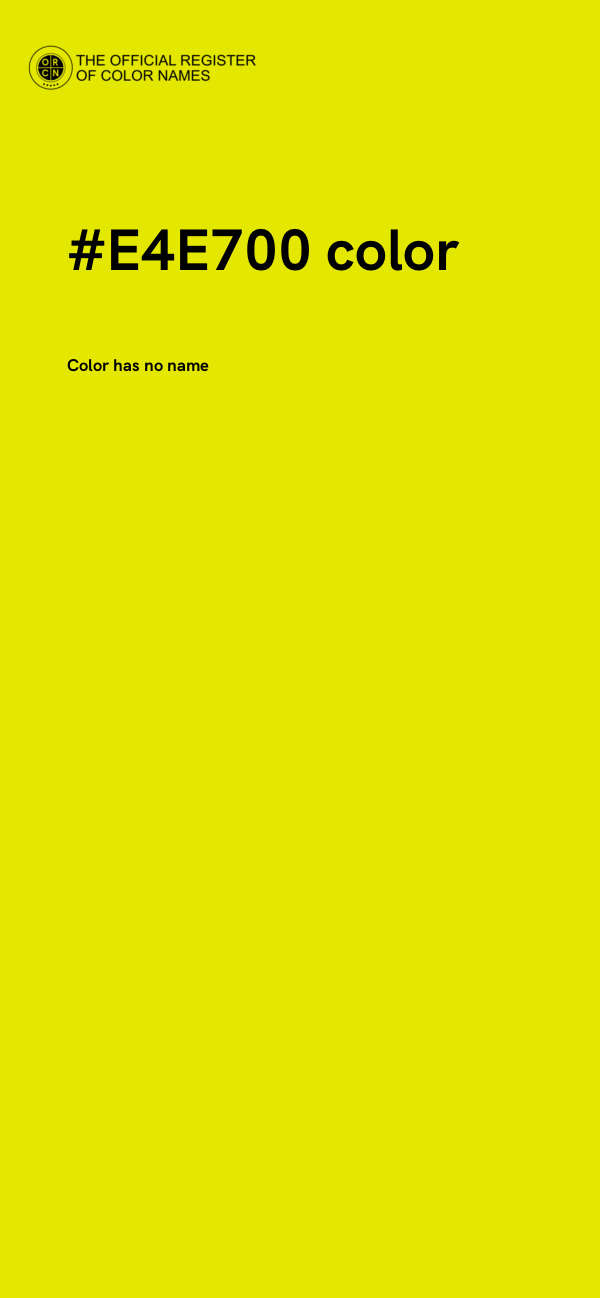 #E4E700 color image